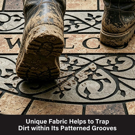 MTOUOCK large-entry mat handles high-traffic areas with style.