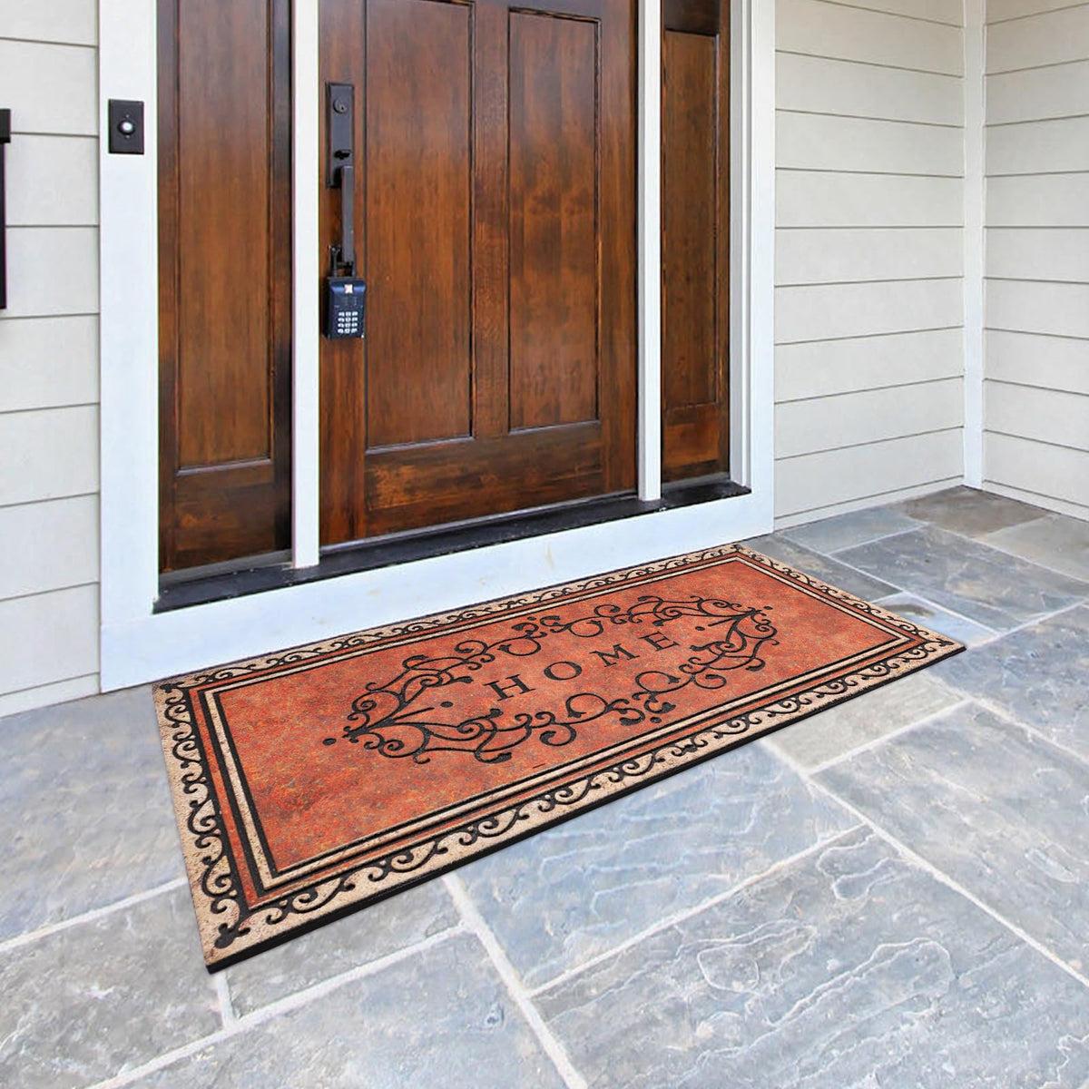 MTOUOCK outdoor entrance mat for entrance keeps floors clean in rain