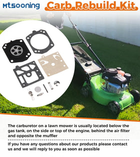 Mtsooning in-use rebuild kit on chainsaw demonstrates practical field replacement