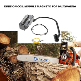Mtsooning ignition coil module for Husqvarna 385 with two wires included.