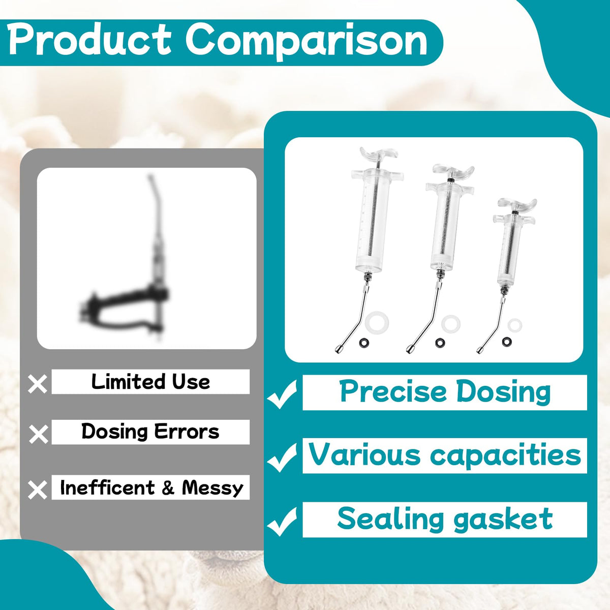 Mtuiewo drench syringe cleaning-disassembly enables quick thorough maintenance after use