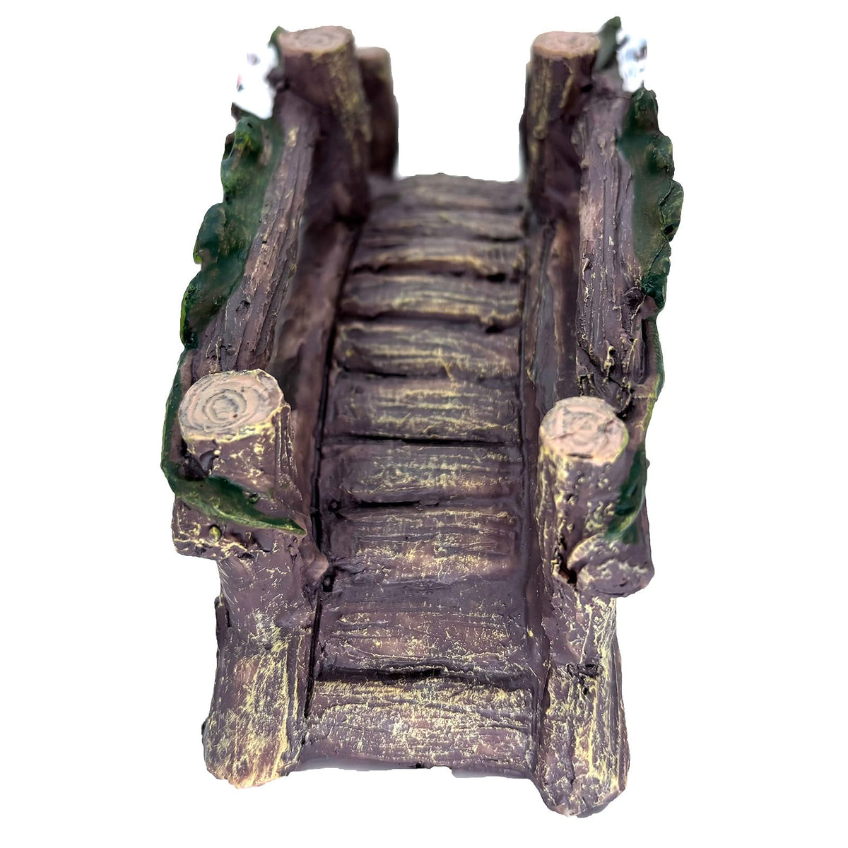 MUAMAX Artificial Bridge brown tone adds rustic charm to indoor planters and fish tanks.