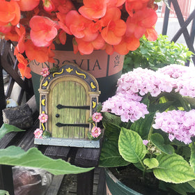 MUAMAX Fairy Garden Door miniature entry inviting gnomes and stories.