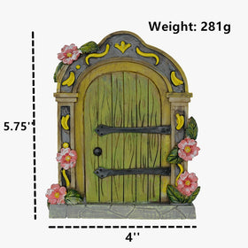 MUAMAX Fairy Garden Door pink flowers detail, vibrant accent for garden corners.