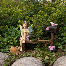 MUAMAX fairy garden miniatures outdoor-ready for patios and balconies.