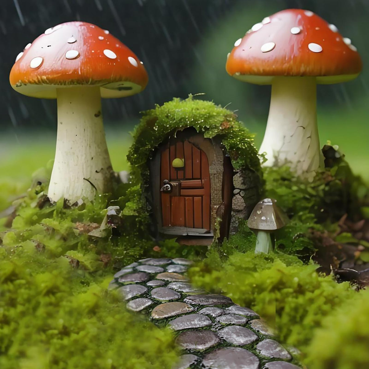 MUAMAX Fairy Garden Pathway length 6.5 inches adds compact charm.