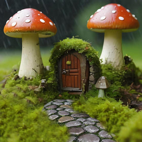 MUAMAX Fairy Garden Pathway length 6.5 inches adds compact charm.