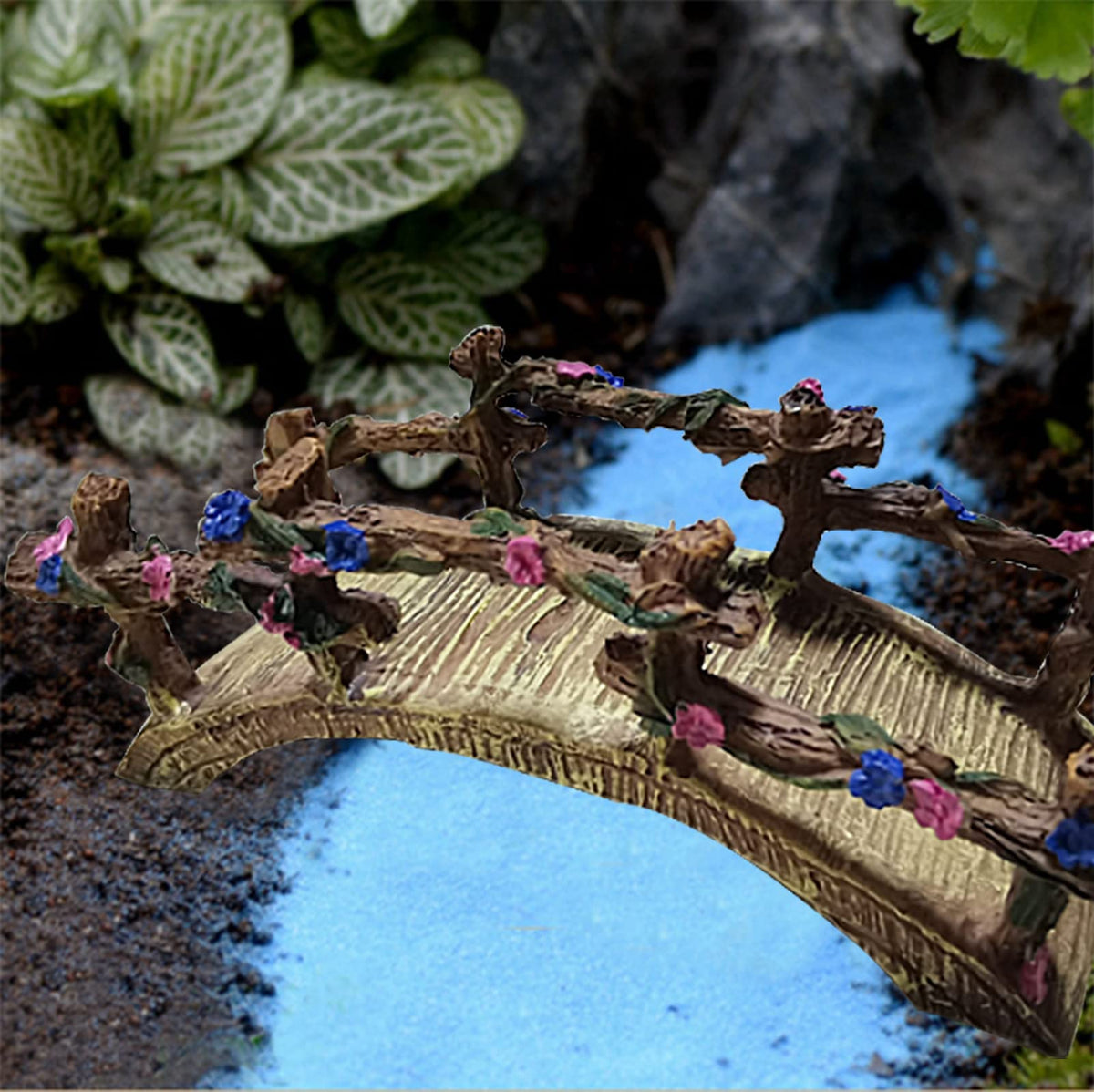 MUAMAX resin arch bridge aquarium decor - waterproof and durable for tanks