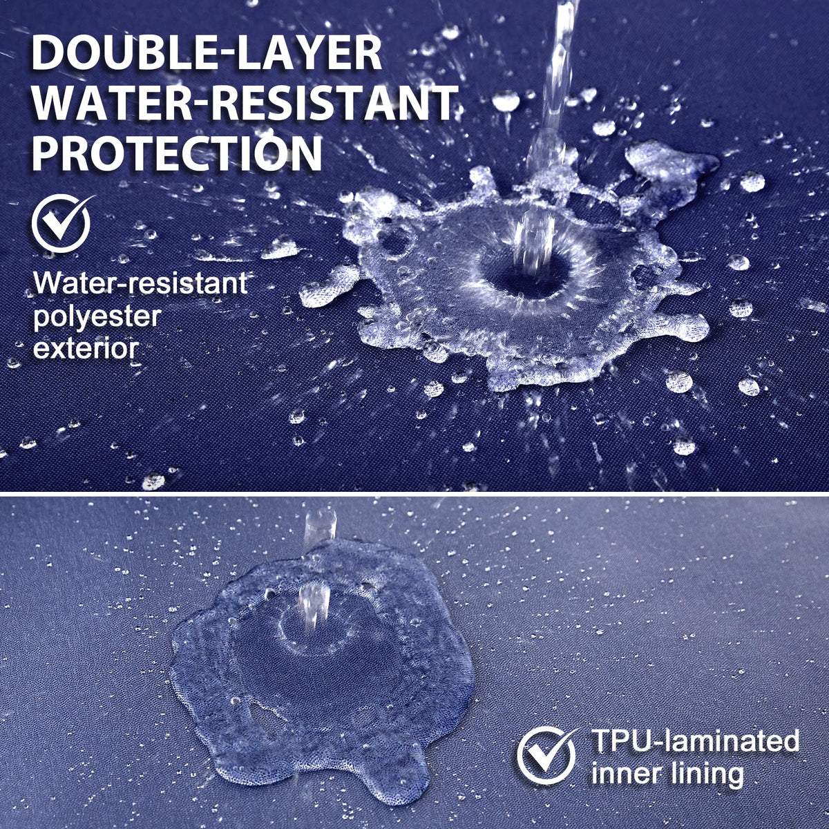 MuaMelop fabric texture close-up with durable, fade-resistant coating