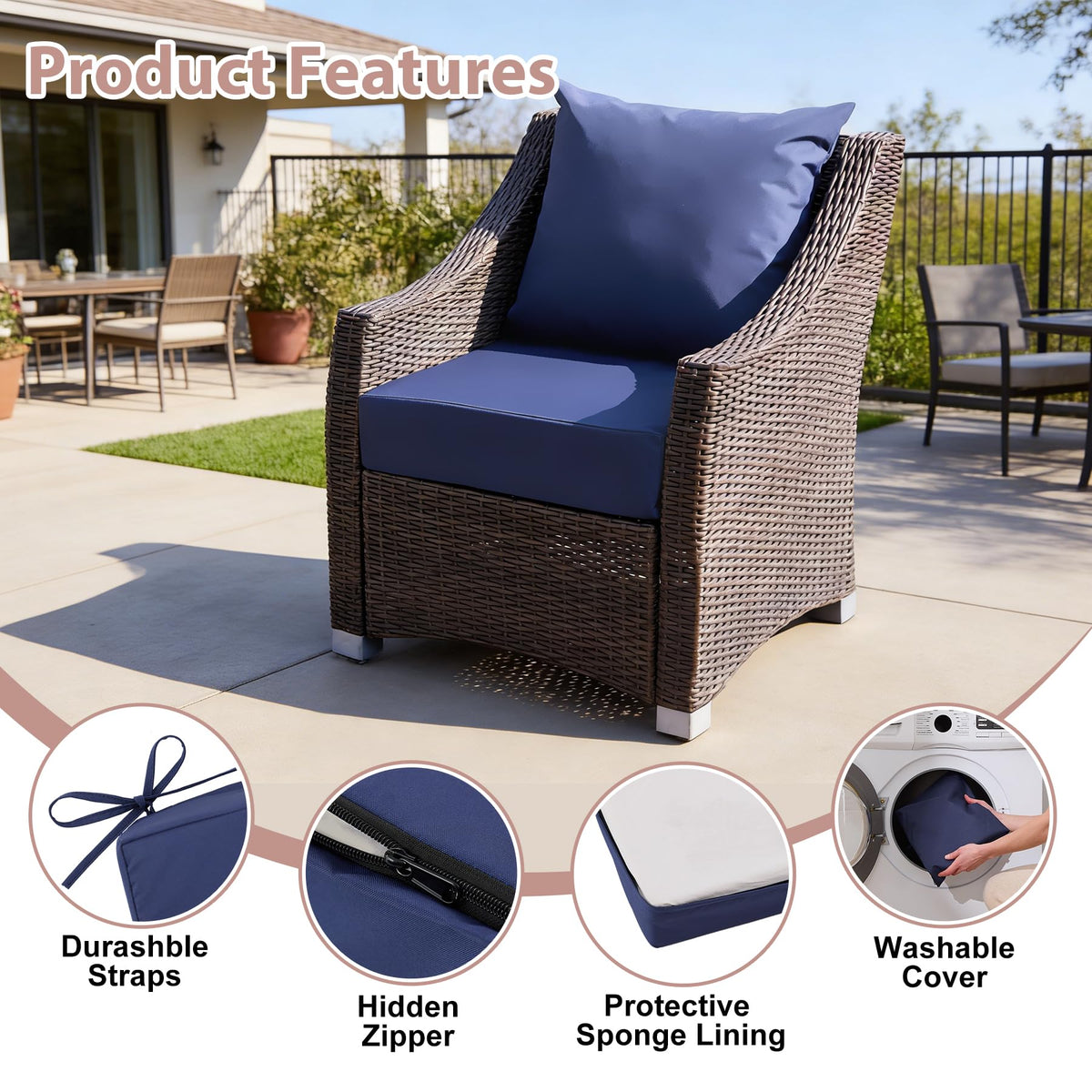 MuaMelop high-density foam 30D maintains shape for lasting support.