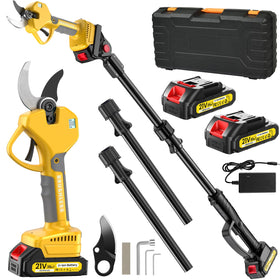 MuatCtarom electric pruning shears with extension rod for reaching high branches