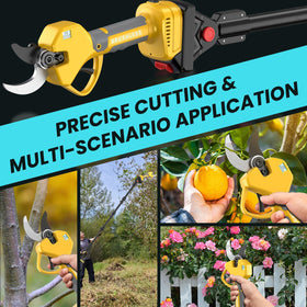 MuatCtarom pole pruner in action pruning tall branches