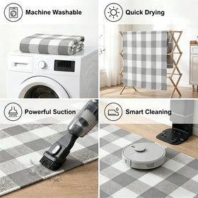 Gift-ready MUBIN buffalo plaid rug suits housewarmings and holidays.