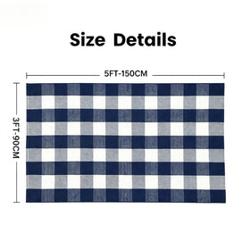 MUBIN cotton buffalo plaid rug ideal for kitchen floors