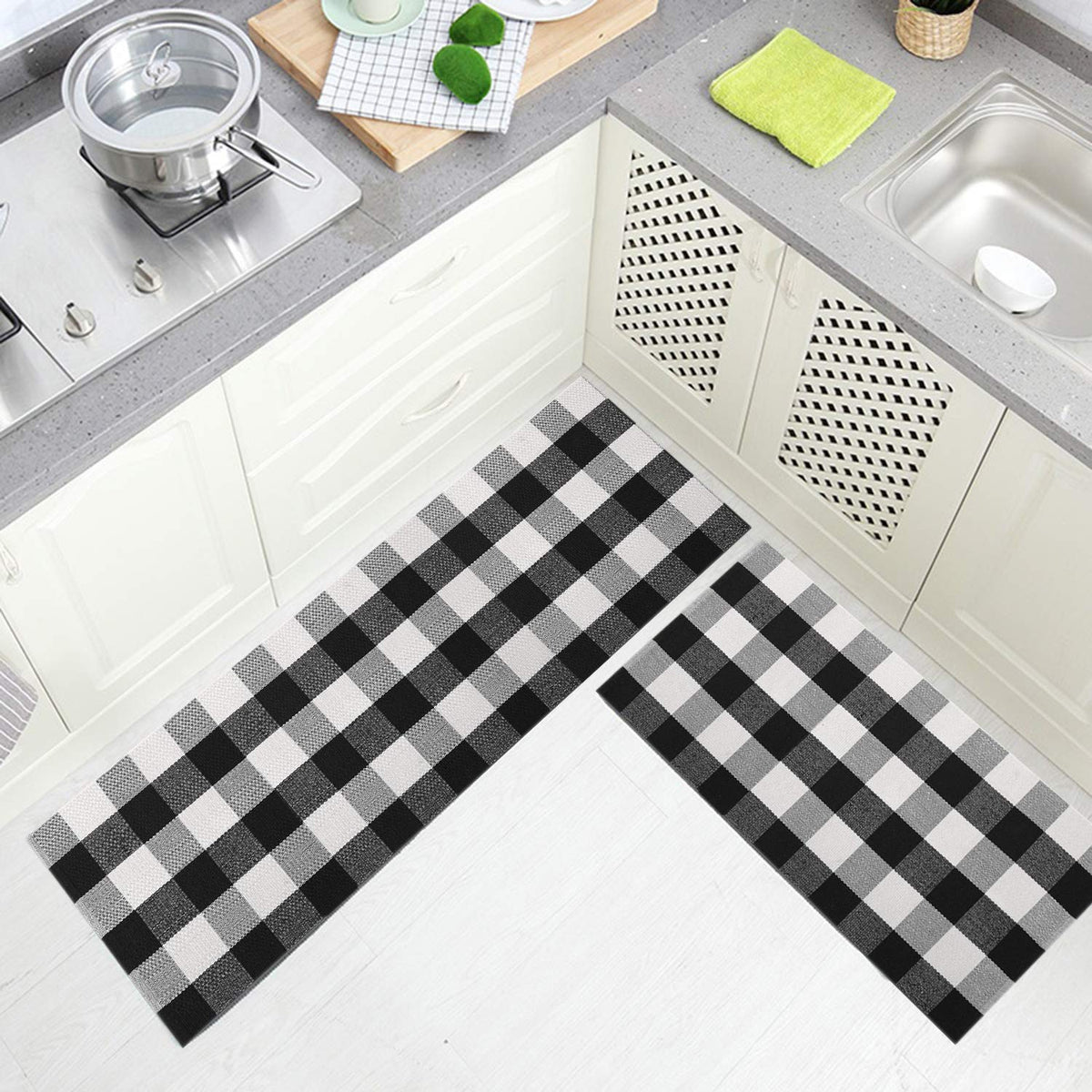 MUBIN laundry room rug adds cozy texture to utility spaces