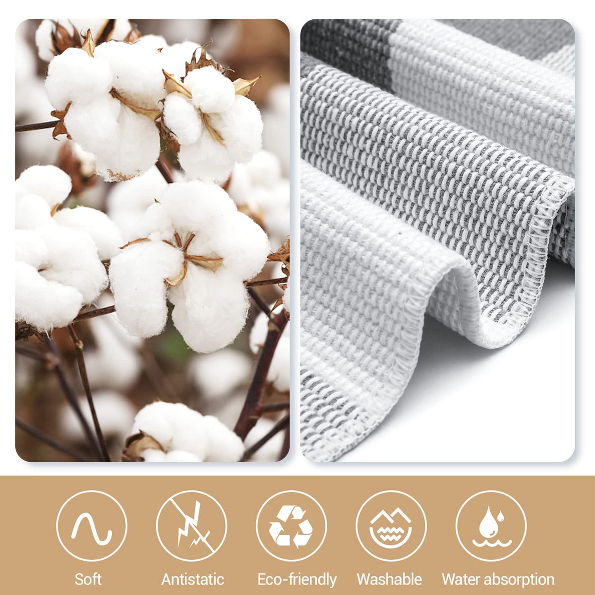 Easy care with machine wash preserves color and texture.