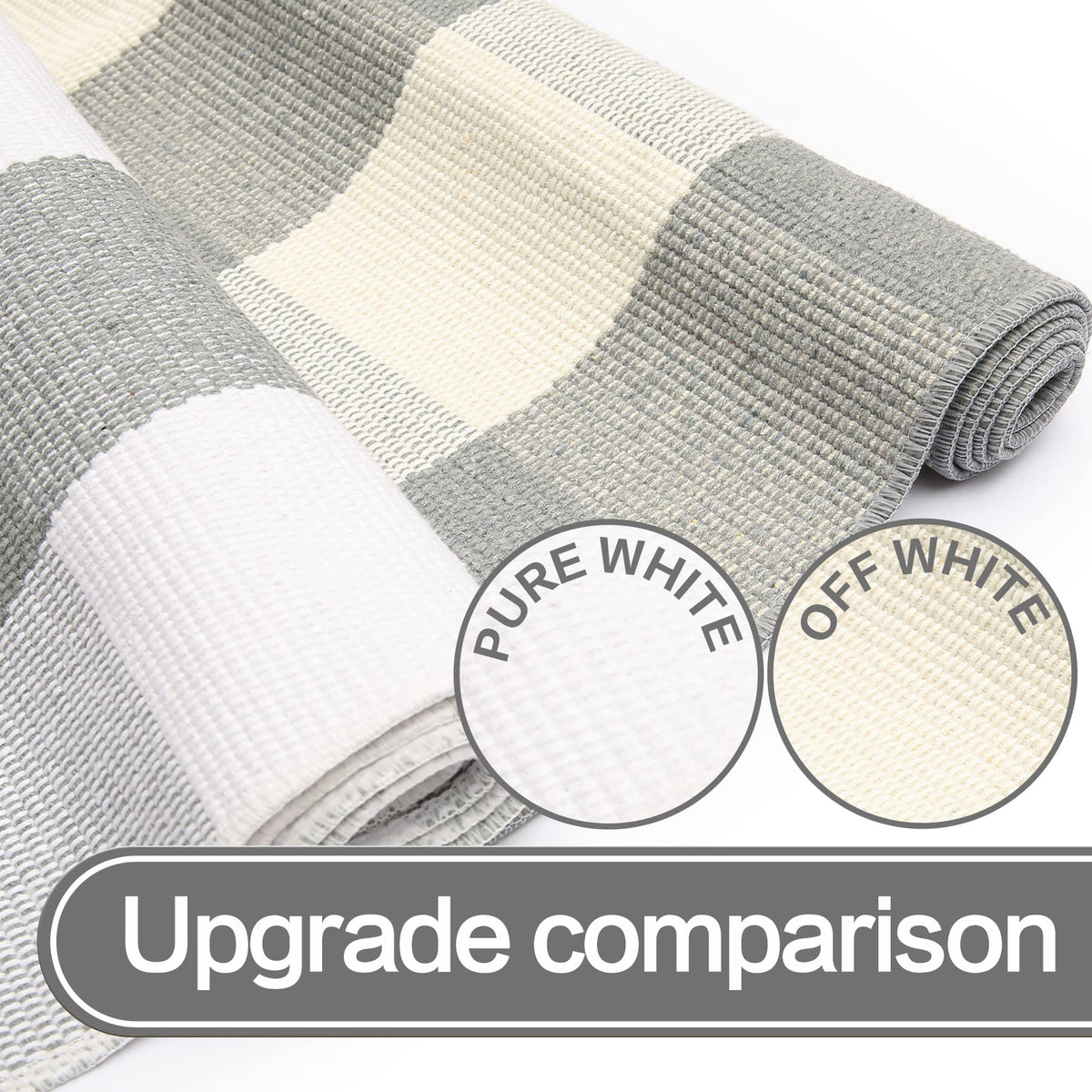 Hand-woven cotton weave emphasizes durability for daily use.