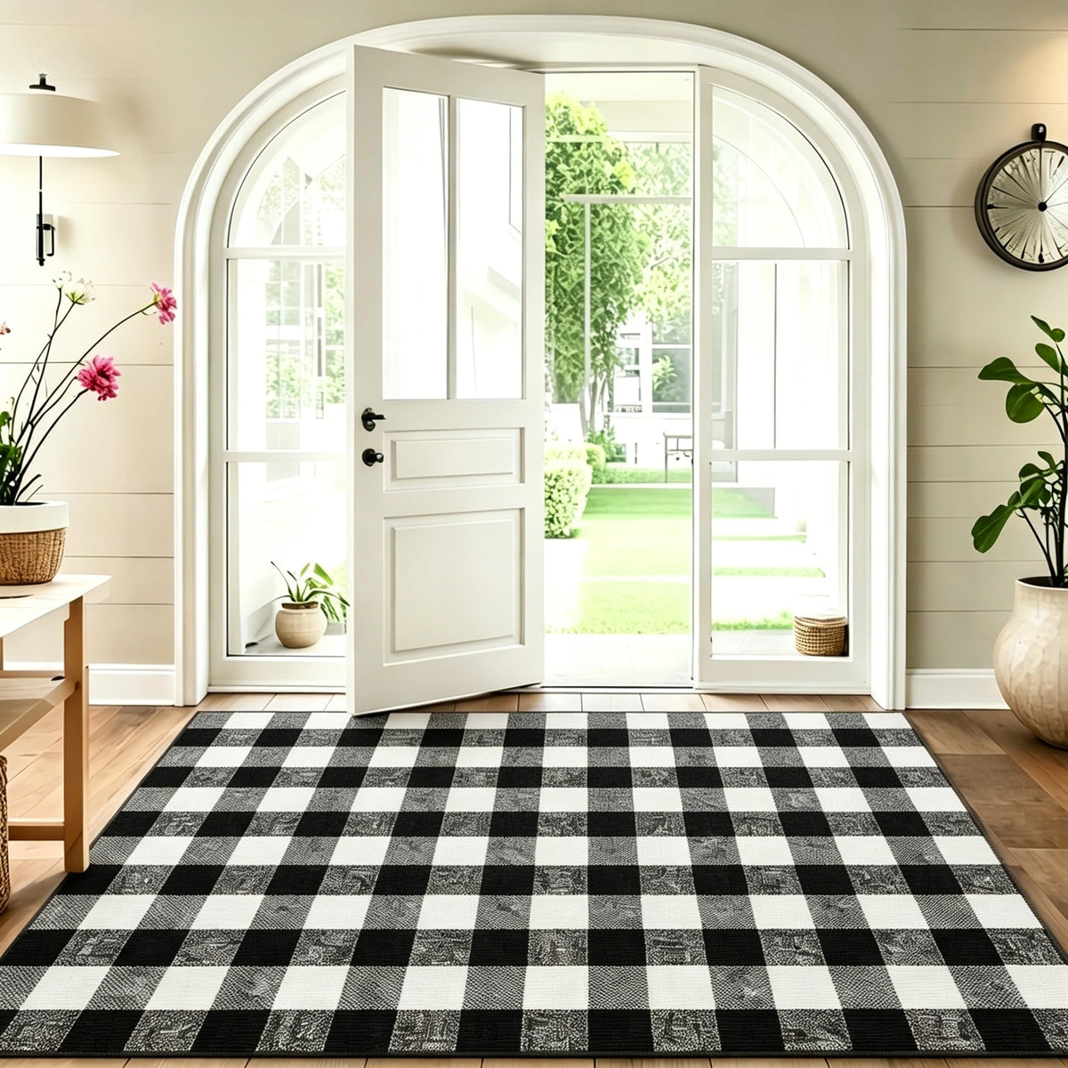 MUBIN hand-woven rug with soft texture for cozy living spaces.