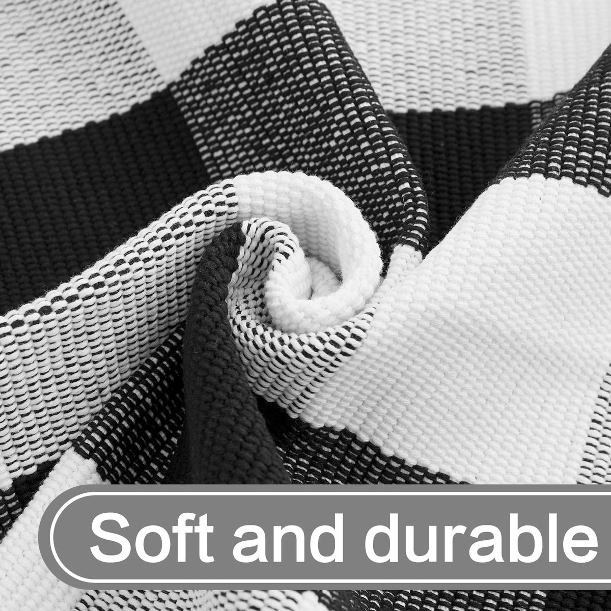 MUBIN versatile rug suits patio, sunroom, or living spaces.