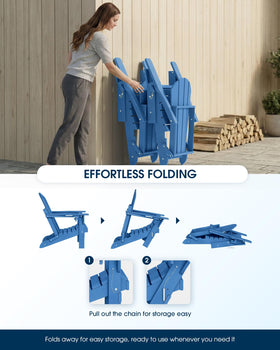 Muchenghy folding chair assembly shown in five steps.