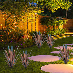 Muciwa agave sculpture lawn decor adds height and visual interest