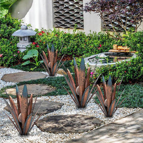 Muciwa agave sculpture waterproof metal designed to withstand weather