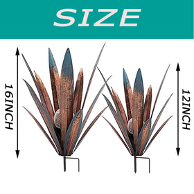 Muciwa agave sculpture with rod for stability, easy soil placement