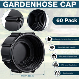 Mudder 3/4-inch GHT cap close-up showing thread design for leak prevention