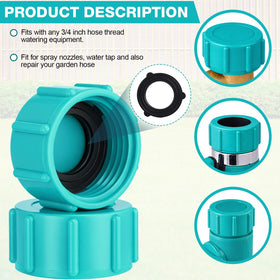 Mudder 3/4 inch GHT cap ideal for spigot coverage and water control.
