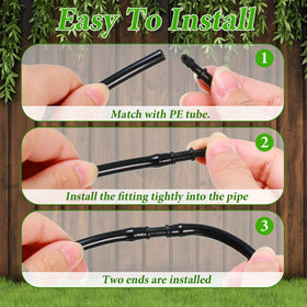 Mudder barbed end fittings enabling quick tool free installation