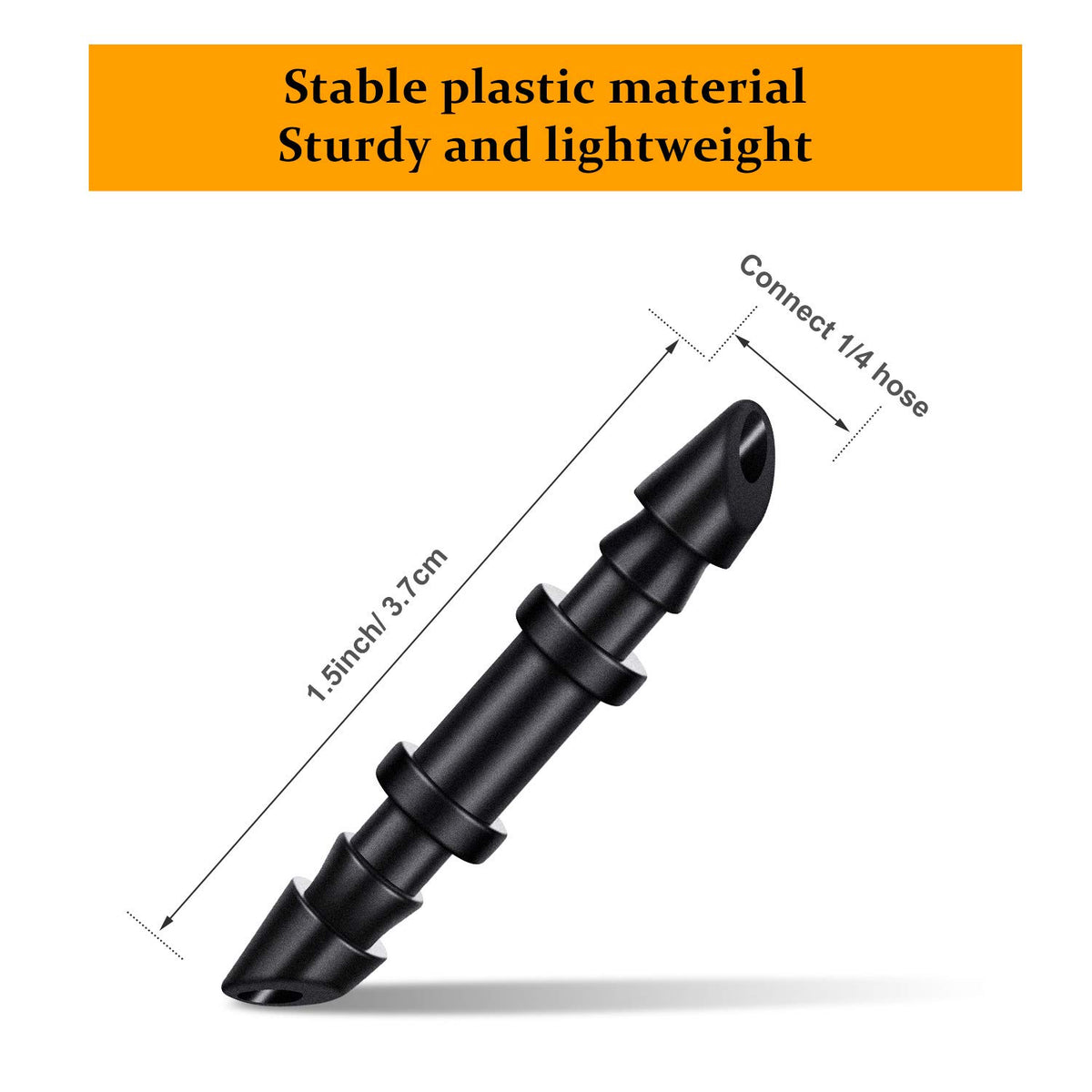 Mudder plastic barbed fittings pack ready for irrigation tubing connections