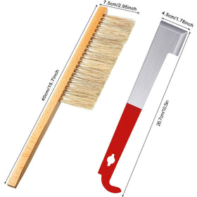 Mudder bee hive tool scraper edge for beeswax removal from frames.