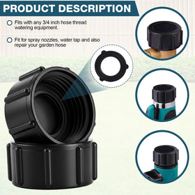 Mudder black hose cap on hose end ready for storage