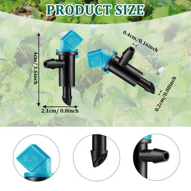 Blue Mudder flag dripper kit improving garden visibility and coverage.