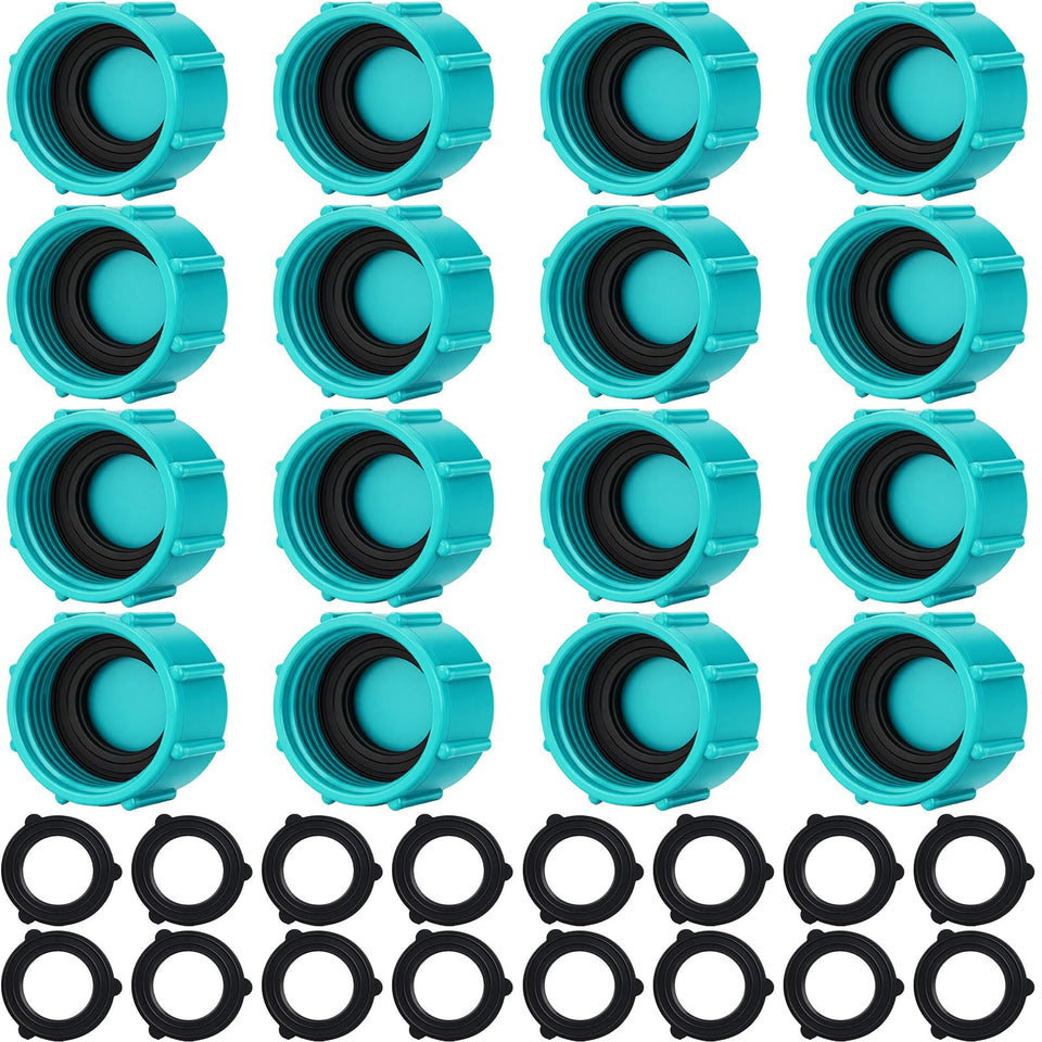 Mudder garden hose cap 16 pieces fit 3/4 inch GHT to prevent leaks.
