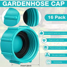 Mudder hose cap with thread design for quick hand-tightening.