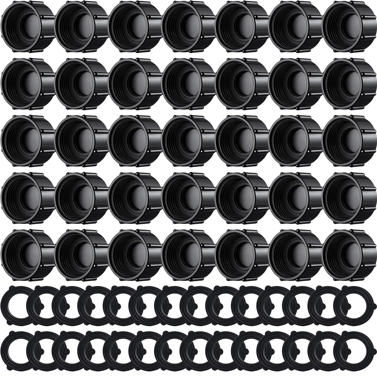 Mudder hose caps 32-piece bundle with gaskets ready to seal ends