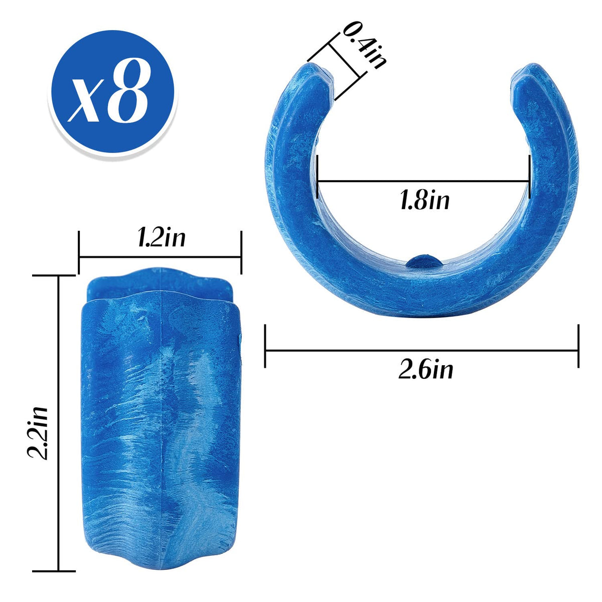 Mudder hose weight clip-on installation demonstrates easy attachment to the cleaner hose.
