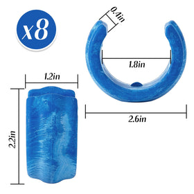 Mudder hose weight clip-on installation demonstrates easy attachment to the cleaner hose.