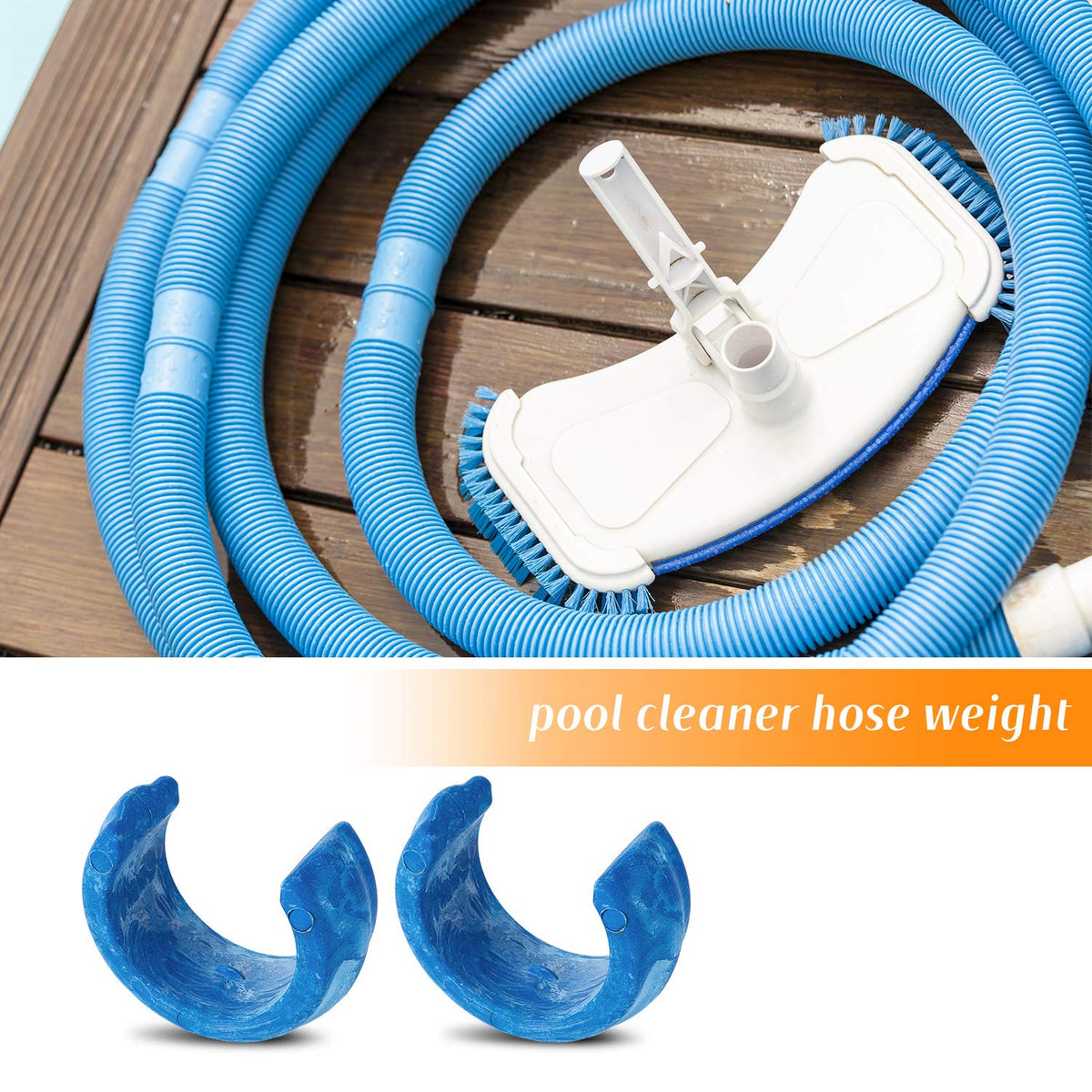 Mudder hose weight prevents floating, promoting continuous cleaning.