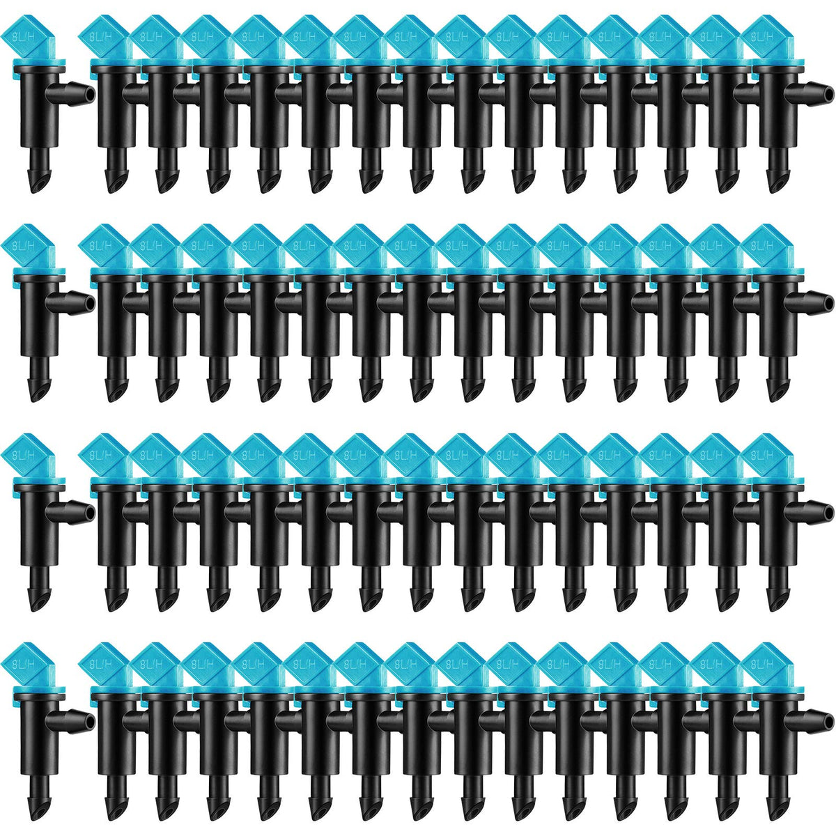 Mudder irrigation flag dripper 4GPH for precise garden watering.