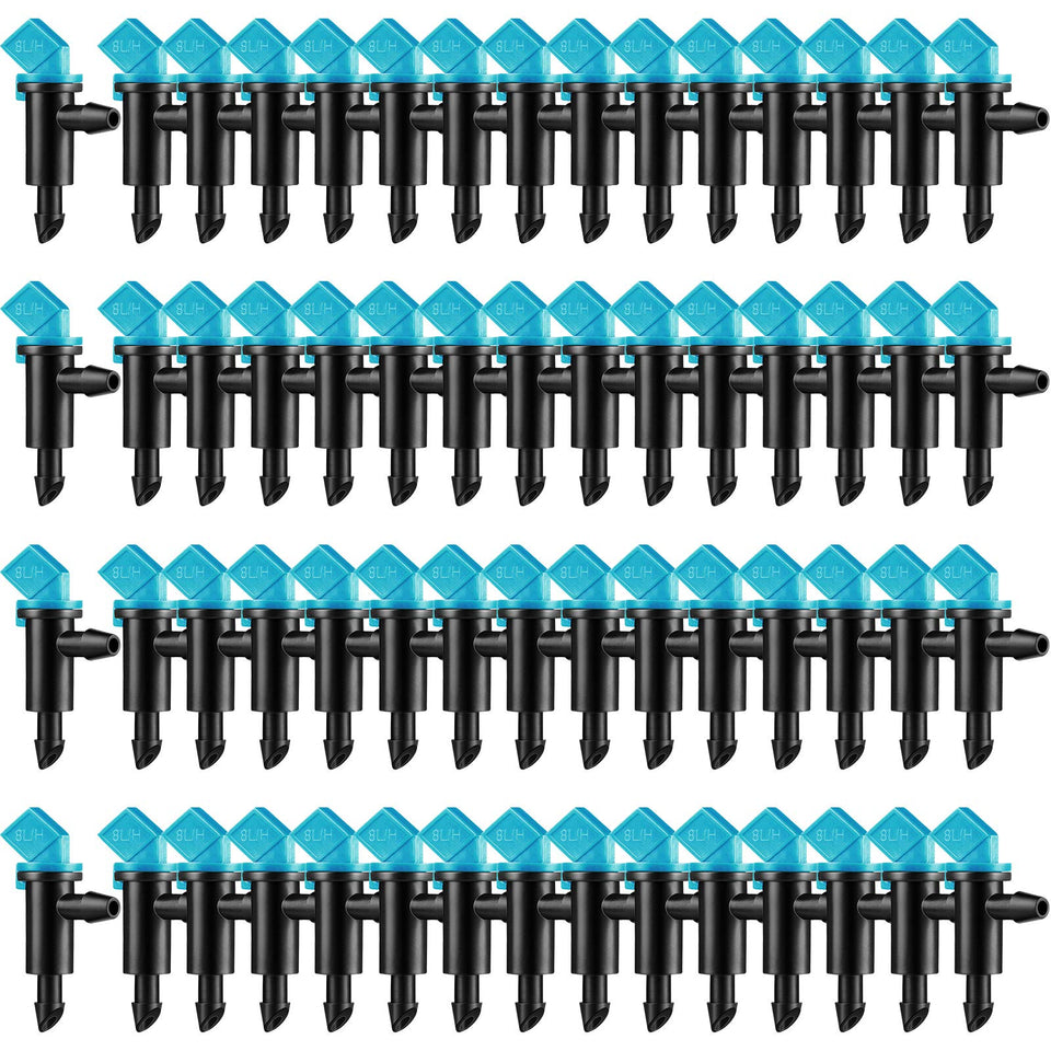 Mudder irrigation flag dripper 4GPH for precise garden watering.