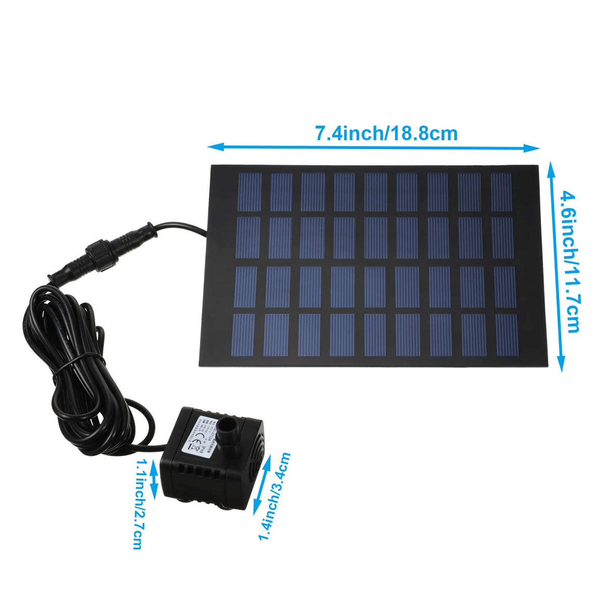 Mudder solar pump tubing, 3.2 ft clear hose, flexible setup.