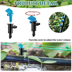 UV-resistant Mudder plastic emitter designed for durable outdoor use.