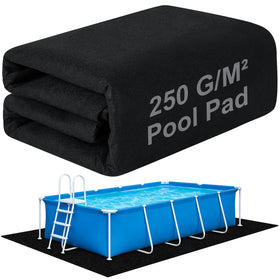 Muderek 11x7.5ft pool liner pad under view showing rugged 250 g/m² felt protection