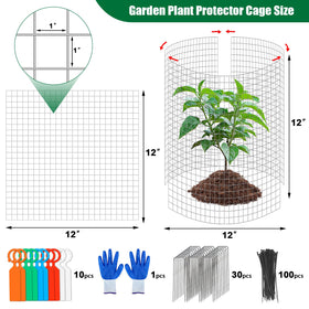 MUDEREK 12x12 inch panel circle setup demonstrating versatile cage sizing.