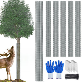 MUDEREK 48-inch metal tree trunk protector guard shields saplings from wildlife