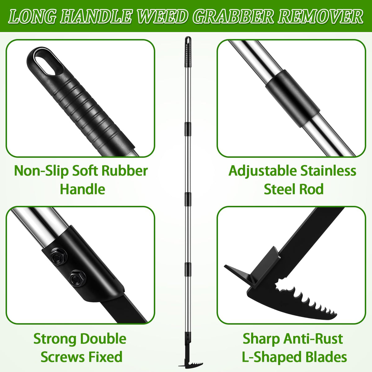 MUDEREK crevice weeding tool in action tackles narrow gaps.