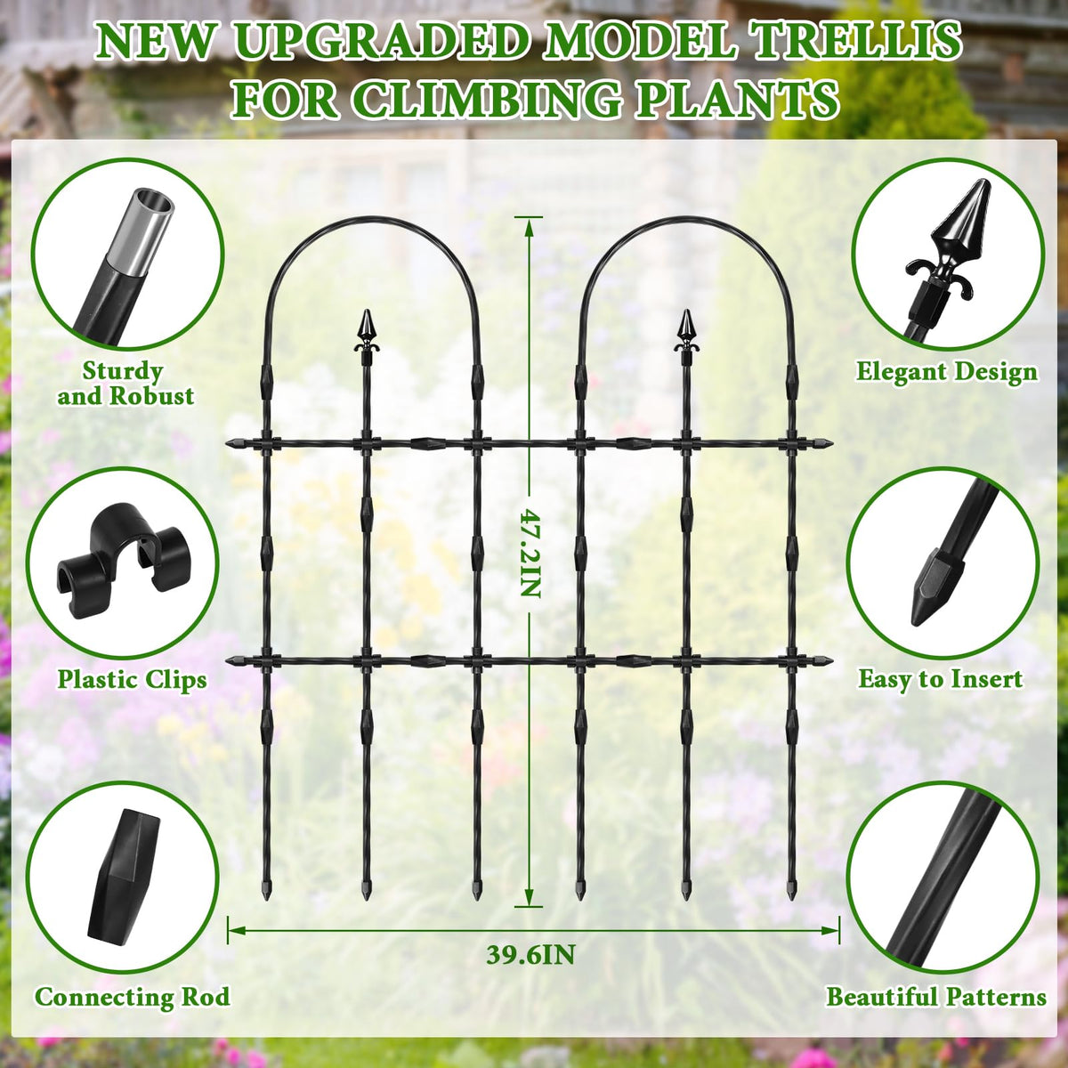 MUDEREK elegant vertical lattice design enhancing growth space