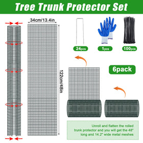 MUDEREK expandable mesh tree guard design adapts to trunk size